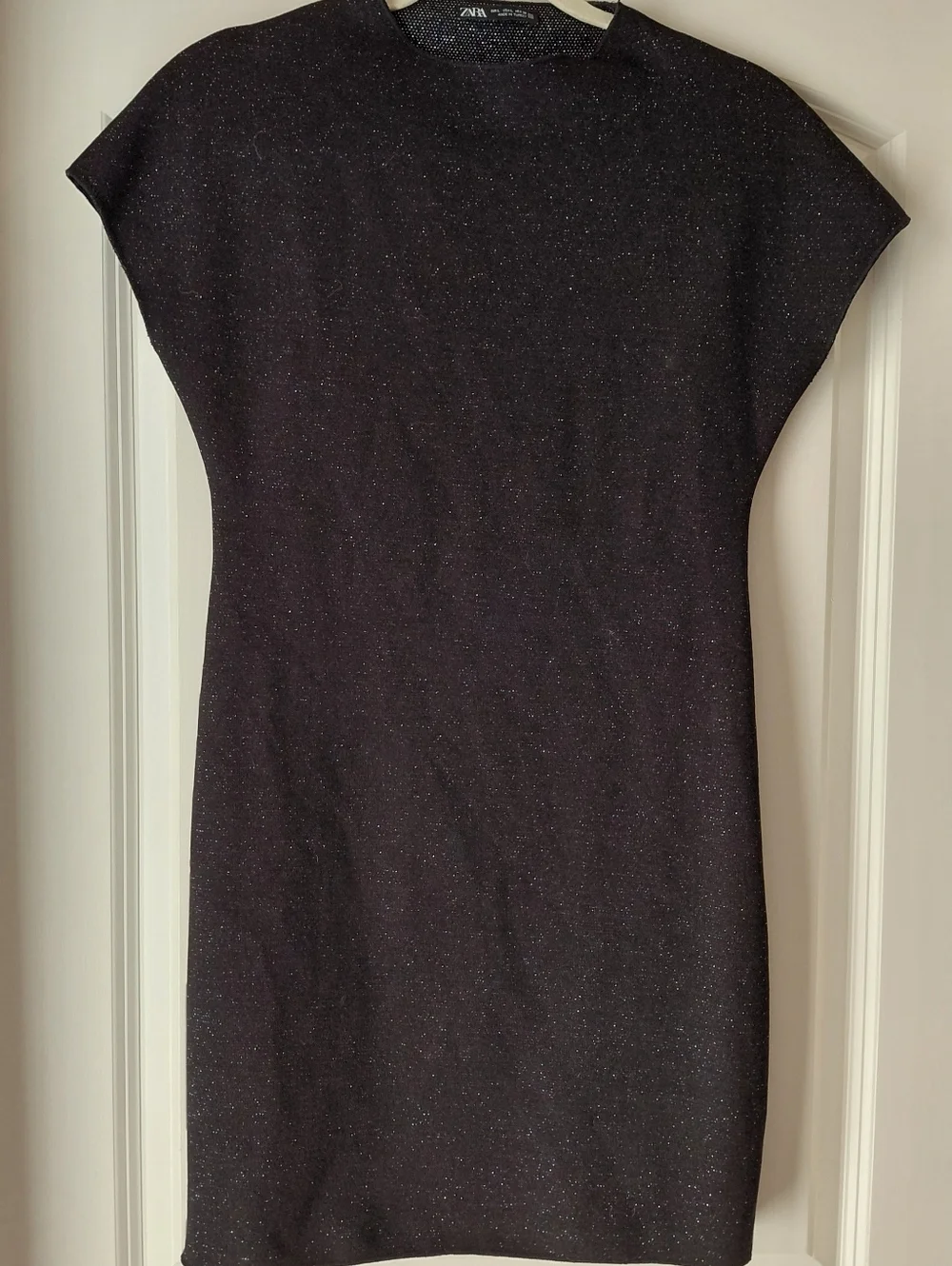 Zara Black Metallic Mini Dress